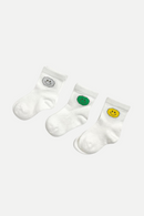 Organic Cotton Happy Socks  - Set of 3