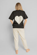 Queen Of Hearts Black T-shirt Women