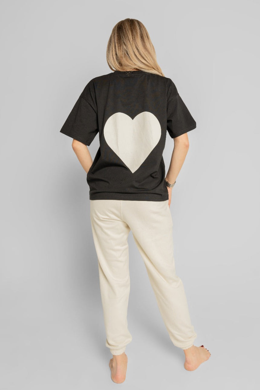 Queen Of Hearts Black T-shirt Women
