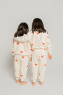 All Over Heart Jogger Set - Kids