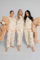 All Over Heart Jogger Set - Women
