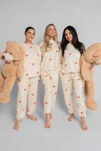 All Over Heart Jogger Set - Women