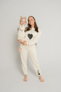 Queen of Hearts Jogger Set – Women (Black)