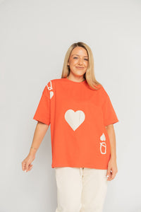 Queen Of Hearts Red T-shirt Women