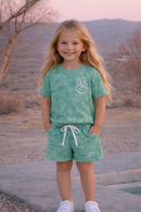 Stone Wash Peace Out Set