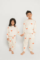 All Over Heart Jogger Set - Kids