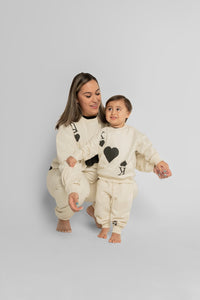 King of Hearts Jogger Set – Kids (Black)