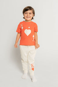 King of Hearts Jogger Set – Kids (Red)