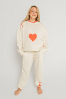 Queen of Hearts Jogger Set - Women (Red)