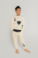 King of Hearts Jogger Set – Kids (Black)