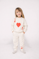 Queen of Hearts Jogger Set - Kids (Red)