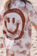 Chocolate Tie-Dye Short Set