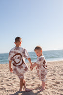 Chocolate Tie-Dye Short Set