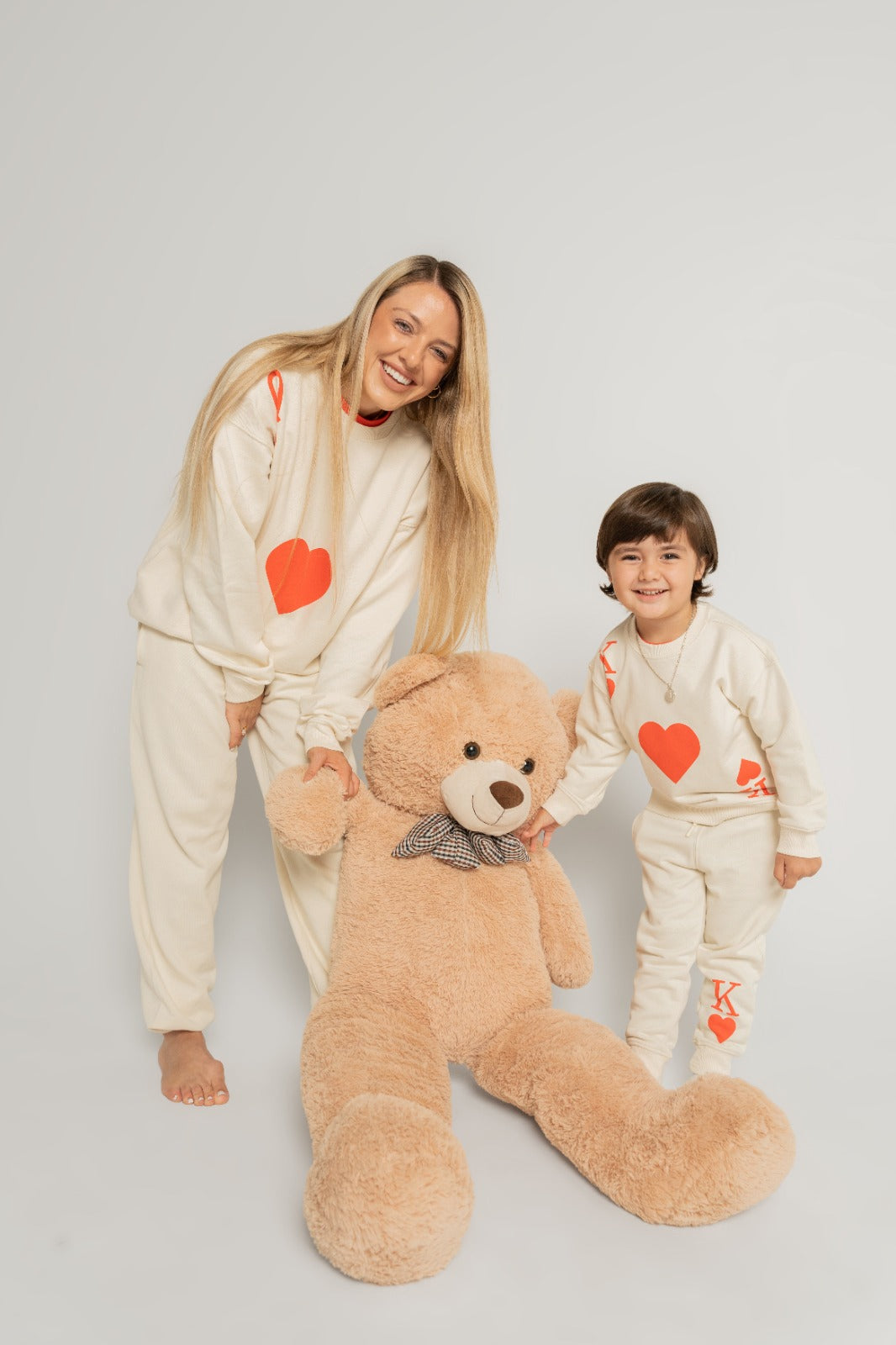 King of Hearts Jogger Set – Kids (Red)