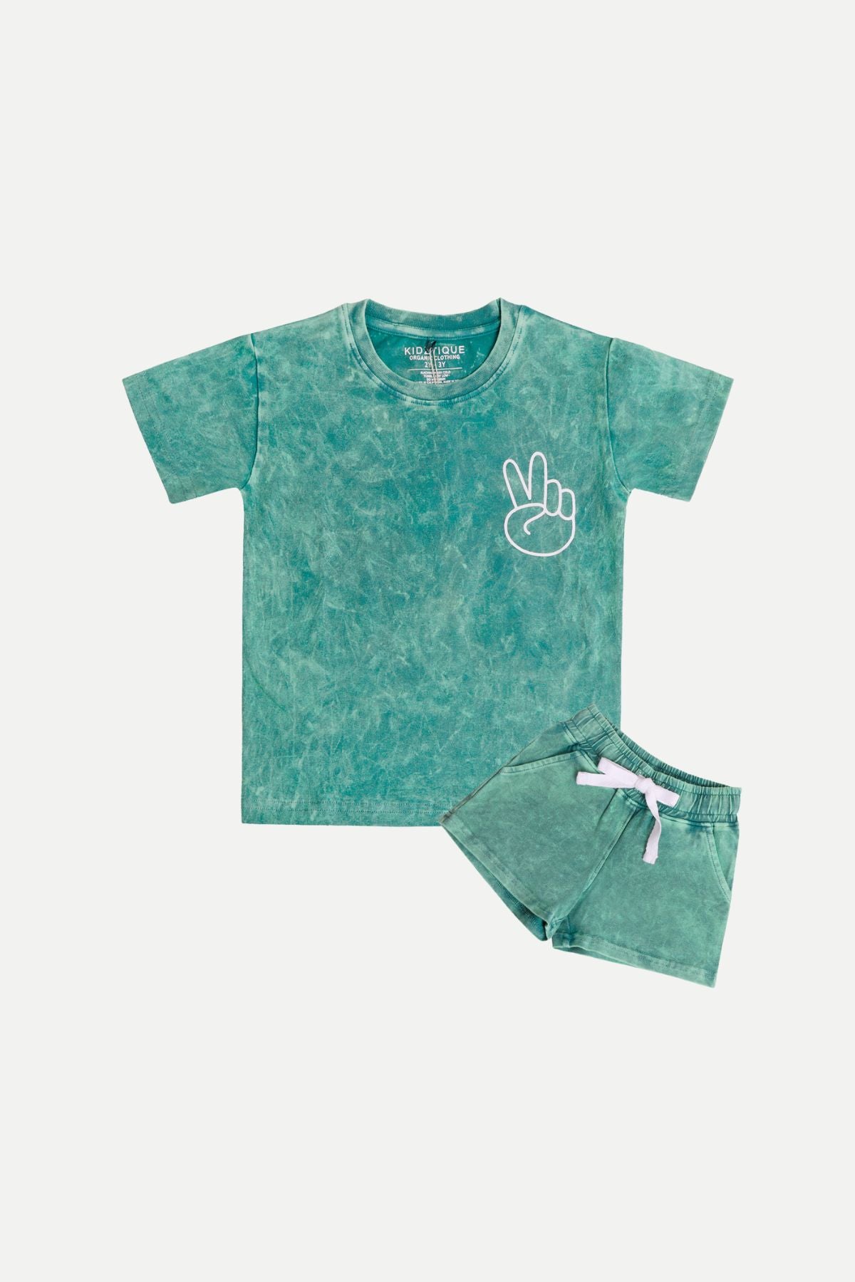 Stone Wash Peace Out Set