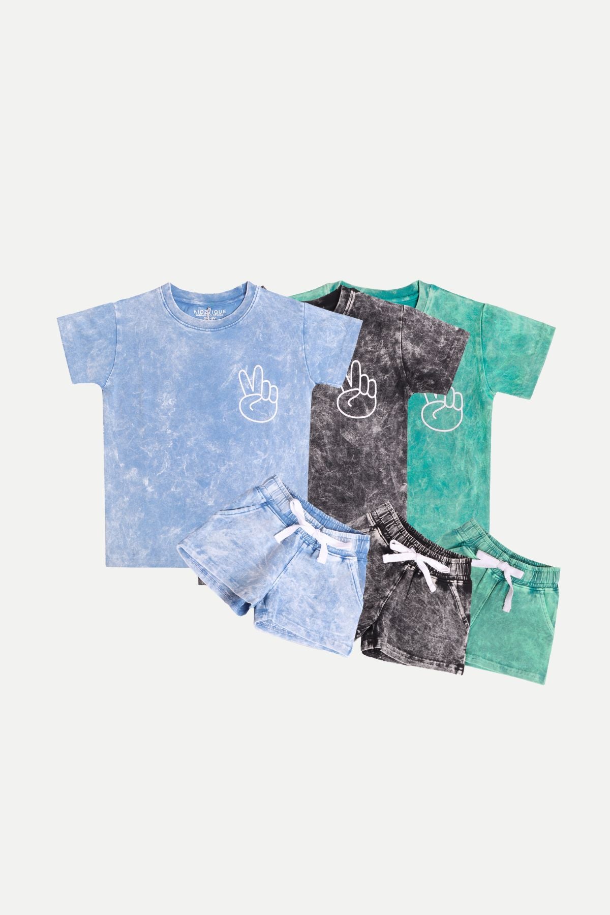 Stone Wash Peace Out Set