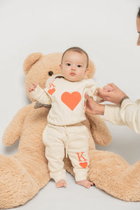 King of Hearts Jogger Set – Kids (Red)